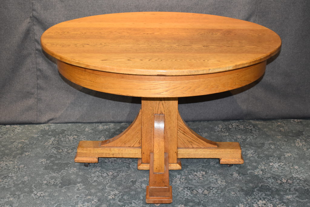Round Oak Table Memory Lane Antiques