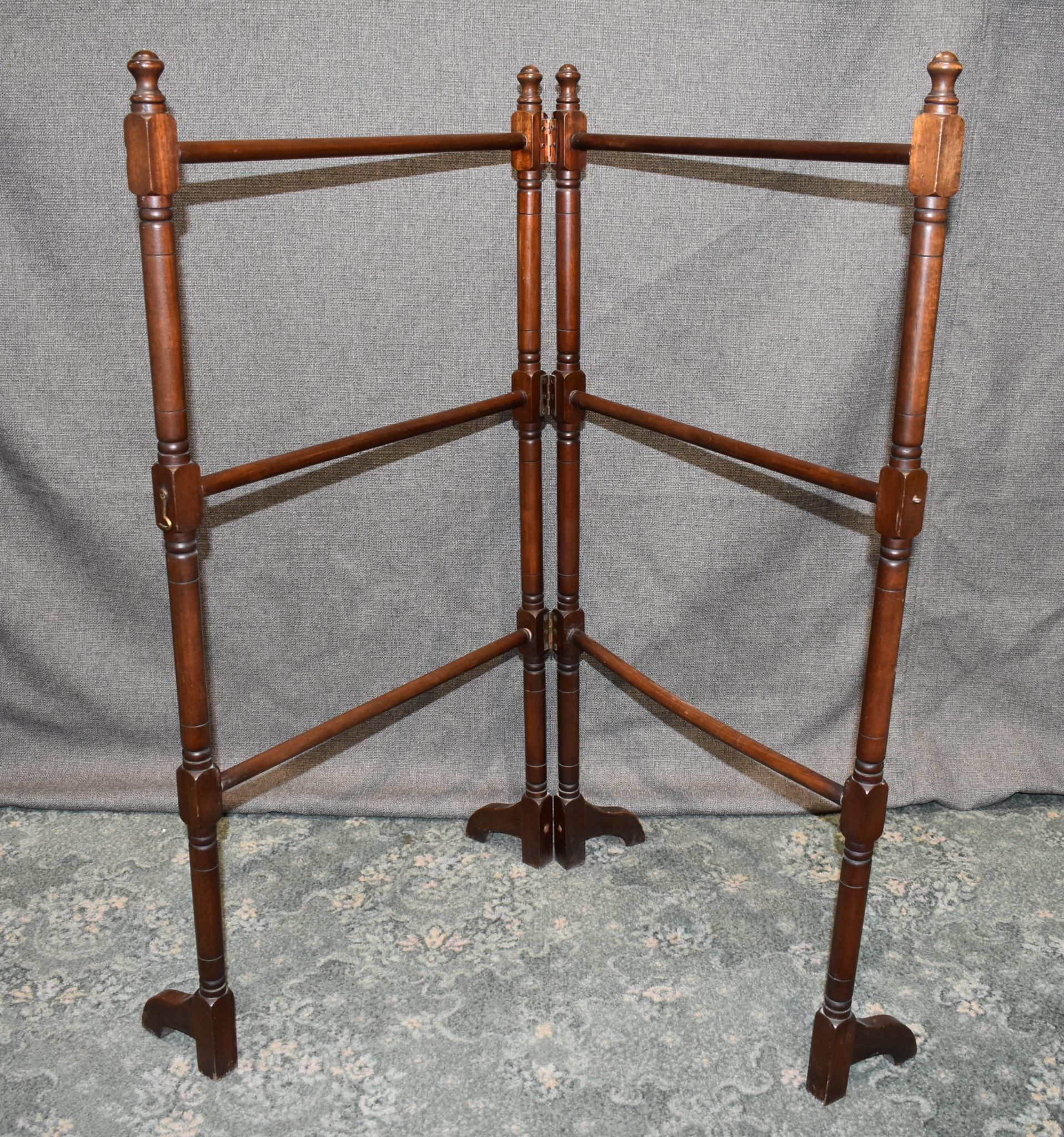 Walnut Folding Quilt Rack Memory Lane Antiques