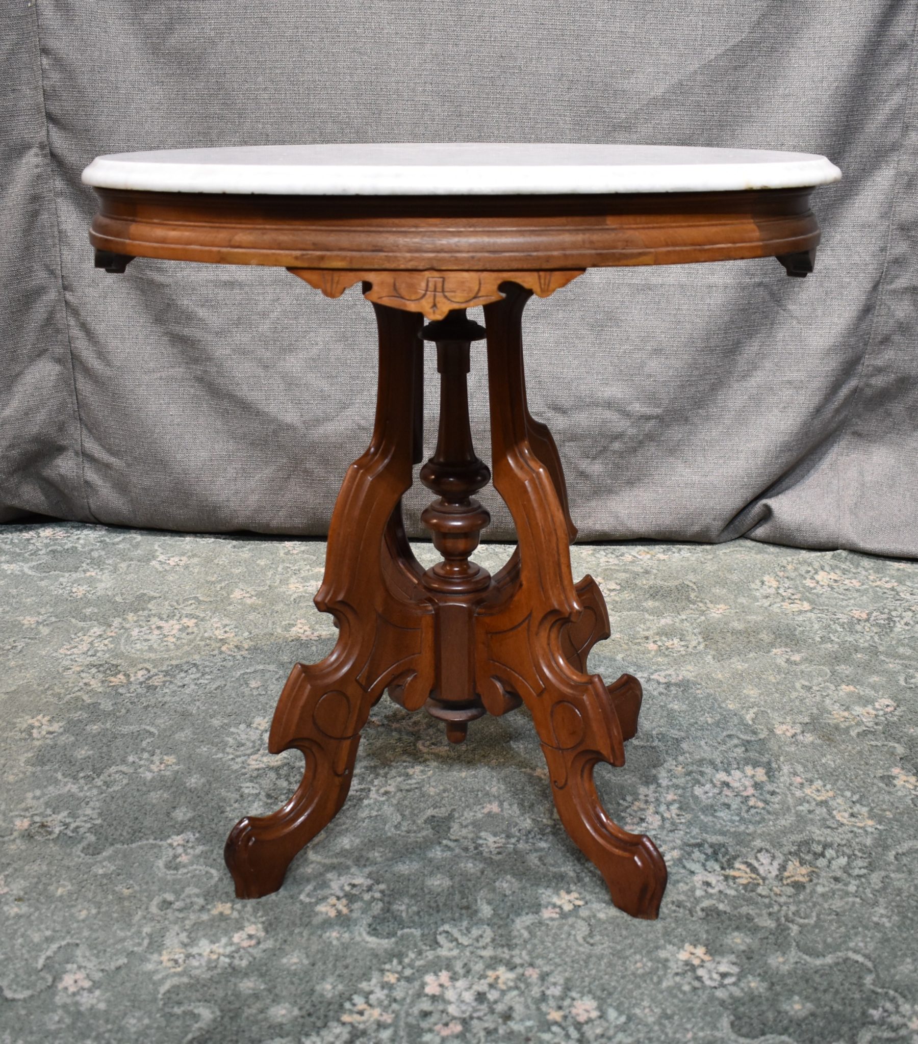 Eastlake MarbleTop End Table Memory Lane Antiques